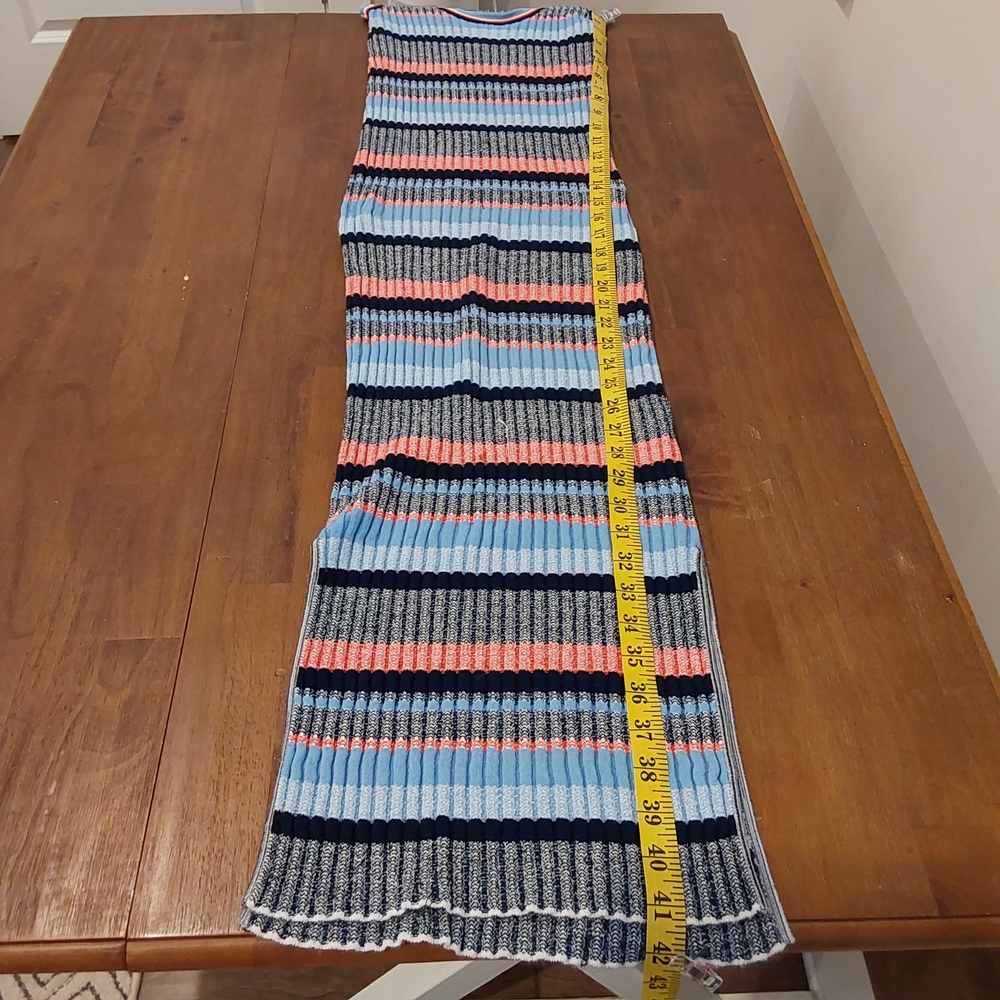 Veronica Beard Fabiana Knit Multi Stripe  Maxi Tank Dress - Picture 6 of 8